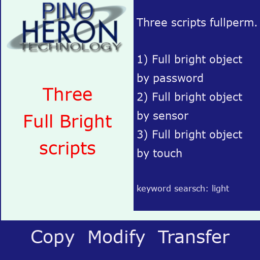 028 - Three Full Bright scripts