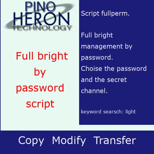 026 - Full bright by password