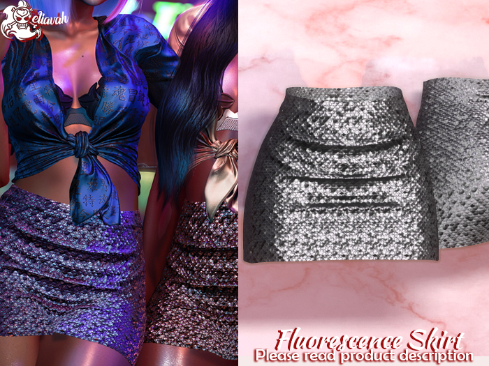 Eliavah ~ Fluorescence Skirt [SILVER]