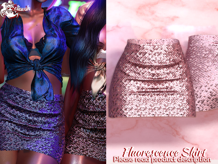 Eliavah ~ Fluorescence Skirt [ROSEGOLDMETAL1]