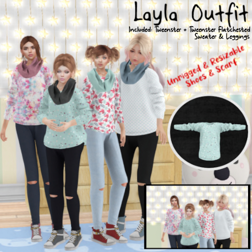 [BBBT] Layla Outfit- Grey Spot