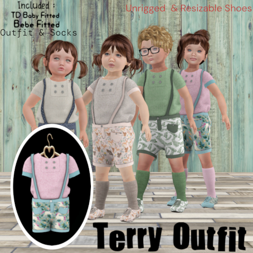 [BBB] Terry Outfit- Unicorns