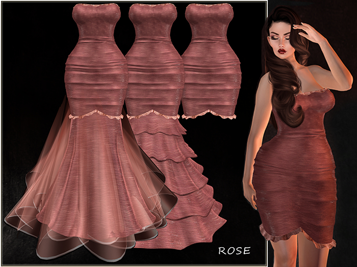 GGVG STARR GOWN ROSE