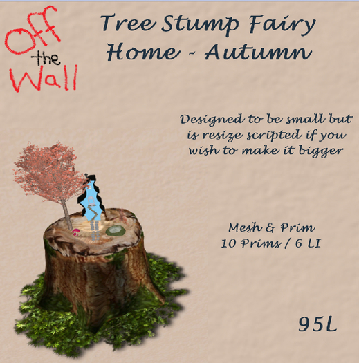 ~OtW~Tree Stump Fairy Home - Autumn