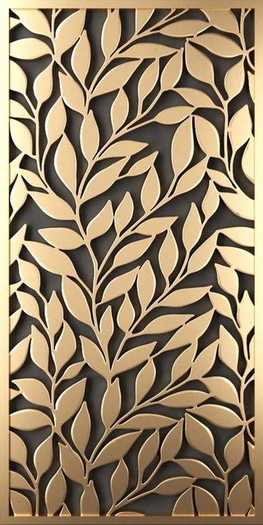 Golden leaves decor