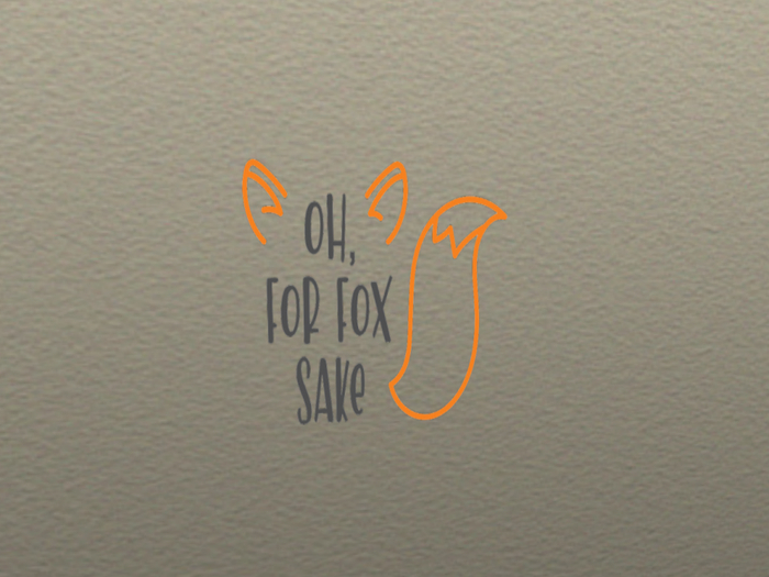 Fox Sake Wall Decal