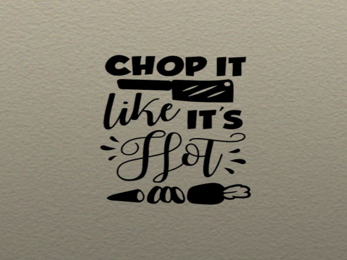 Chop It Hot Wall Decal