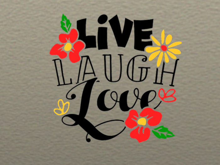 Live Laugh Love Wall Decal