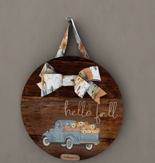 Callipepper Round Wooden Sign