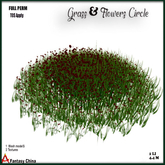 Full Perm Grass Flowers Circle