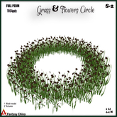 FULL PERM Grass & Flowers Circle S-2