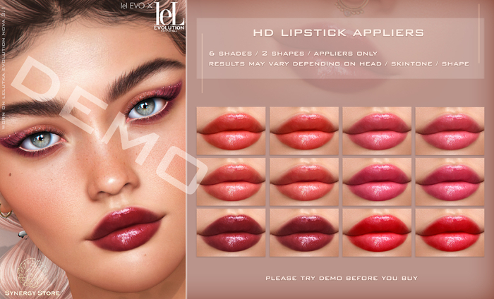 DEMO [SYN] - HD Lipstick Cairo LELUTKA EVO/EVO X