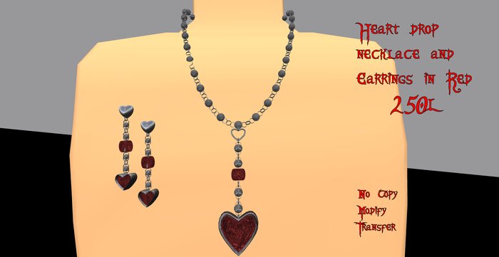 Red Heart Drop Set