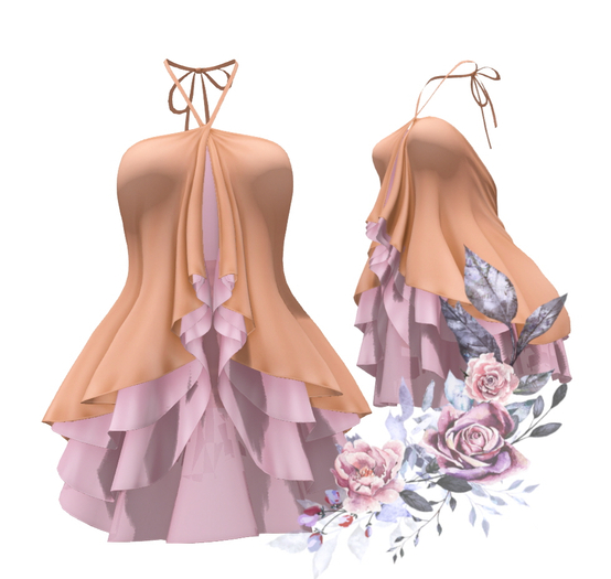 Silk Dress  / Orange Box