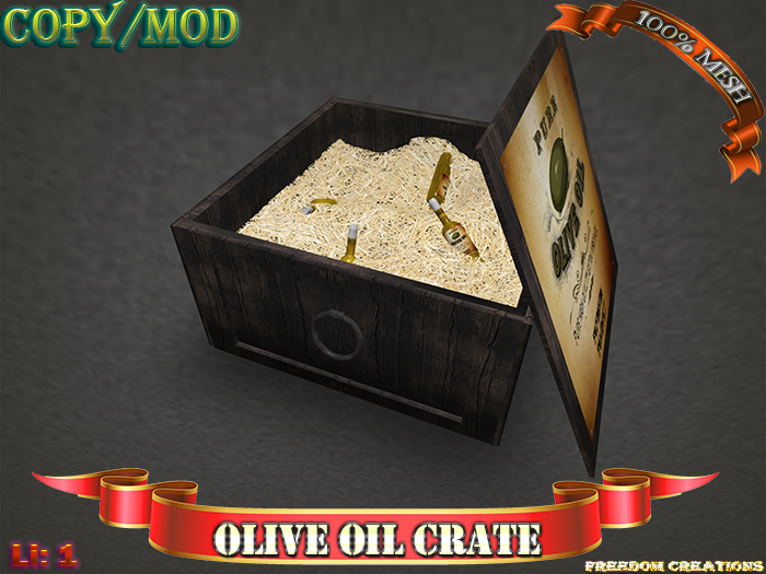Olive oil crate-Freedom creations