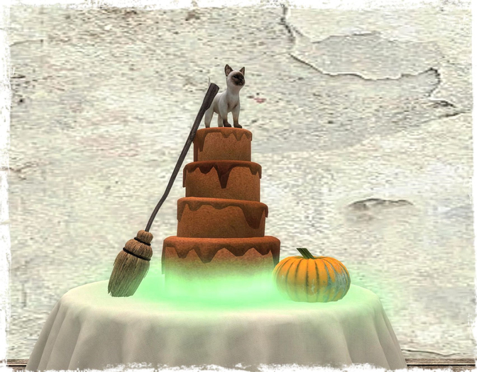Halloween kitty cake