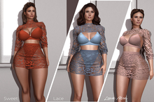 LM SWEET - Lace Blues - 2 Piece Skirt Set For Kupra Bimbo Maitreya Petite Legacy Freya Hourglass