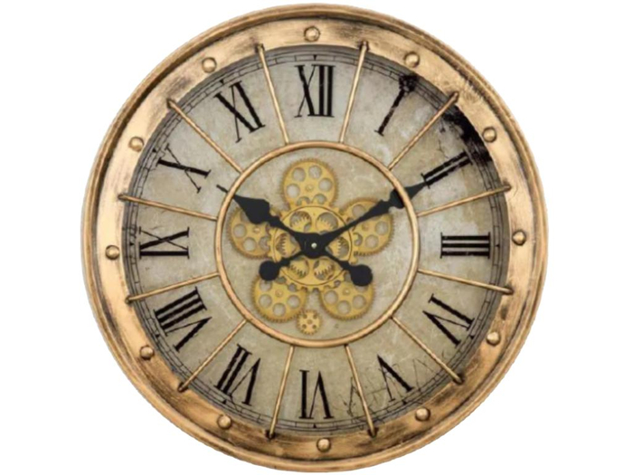 Distressed Brass Clock Alpha Texture
