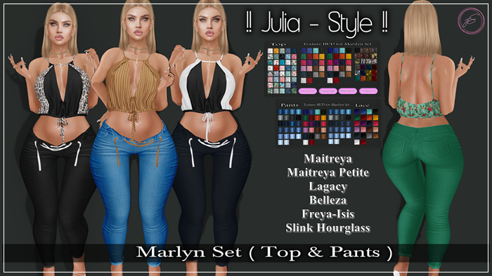 !! Julia Style !! Marlyn Set ( Top & Pants )