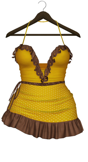 ExtrAZ - Yellow Dress & Frill