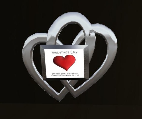 (In)Discretions Valentine's Day Gift - Double Heart Frame 