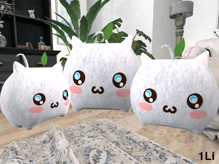 Kawaii Leaf Cat Decor [Modify/Copy]