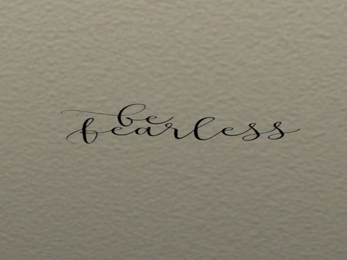 be fearless wall decal