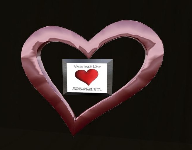 (In)Discretions Valentine's Day Gift - Red Heart Frame 