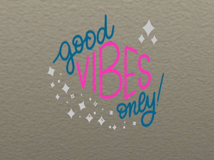Good Vibes Only wall decal