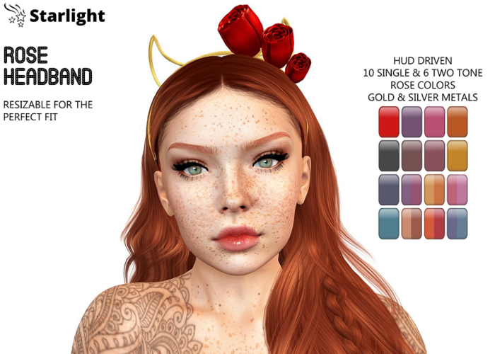 :: SA ::  Rose Headband with HUD