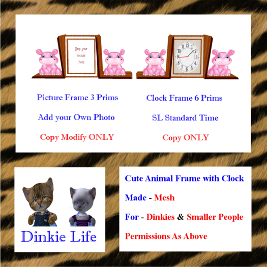 ( DL ) Dinkie Life Hippo Set