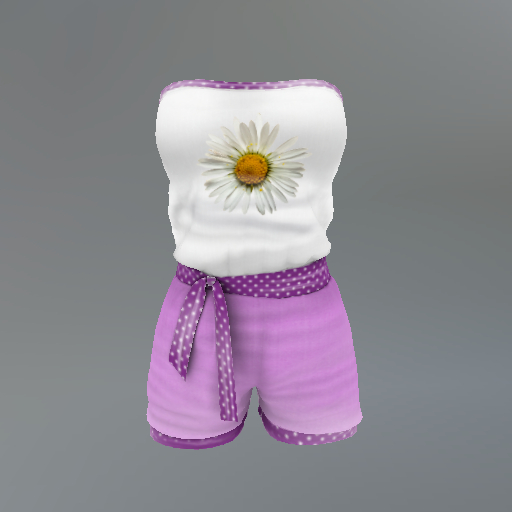 Purple Daisy Slink Romper