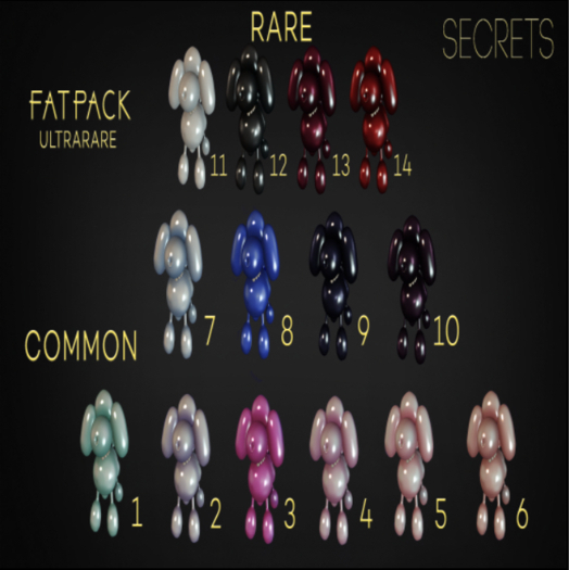 - Secrets - Baloon Dog Companion - Boxed - 14 - RARE -