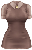 Kaithleen's Naughty Office Dress - Brown