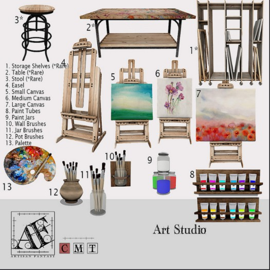 *AF* Art Studio Storage Shelves RARE
