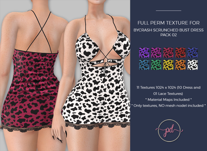 [PD] Texture - byCrash Scrunched Bust Dress - Pack 02
