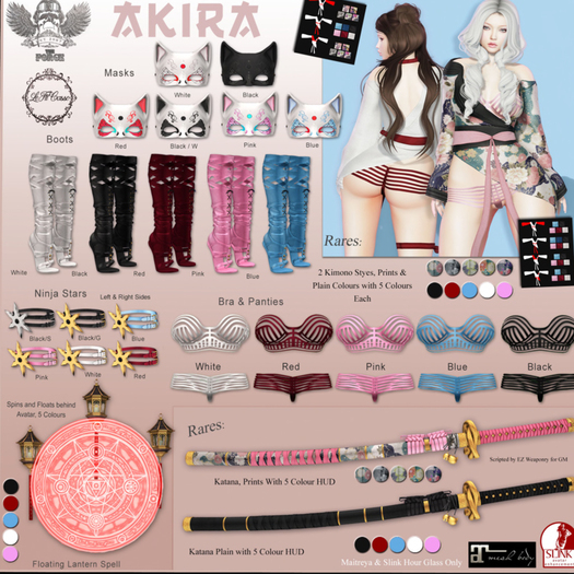 [The Forge] Akira Complete set Pink + Colours RARES *maitreya*