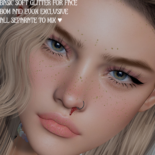PC//basic face soft glittler/gold evox