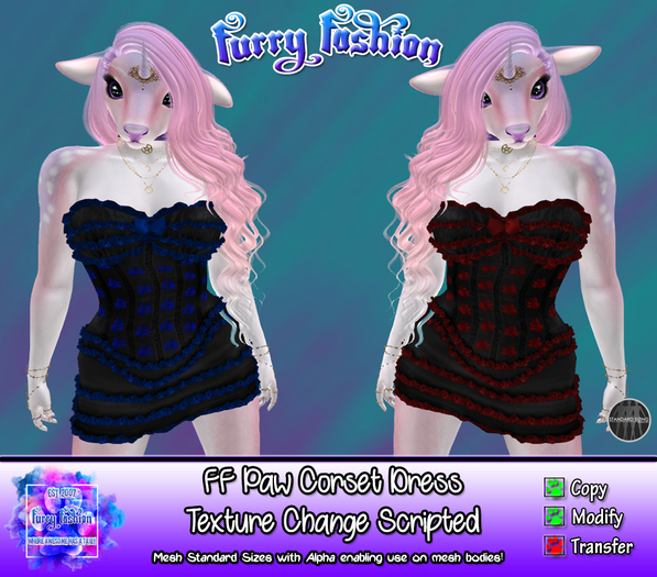 ~FF~ Paw Corset Dress