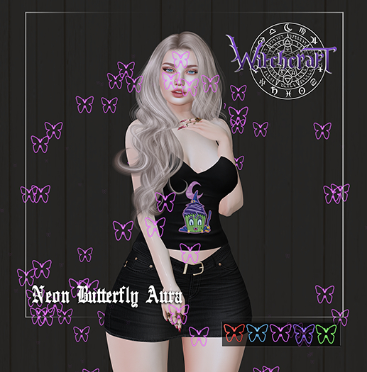 {WitchCraft} Neon Butterfly Aura FAT PACK