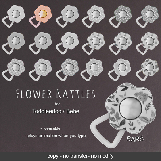 LeMomo: Flower Rattle [Orange]
