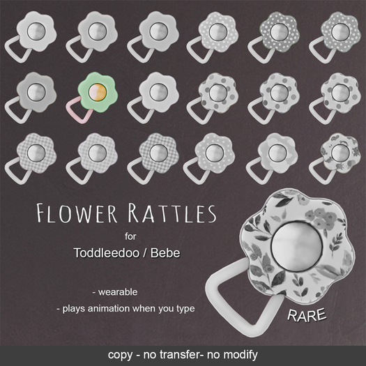 LeMomo: Flower Rattle [Green]