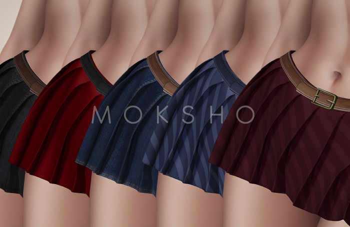 MOKSHO - Ruby Pleated Skirt DEMO