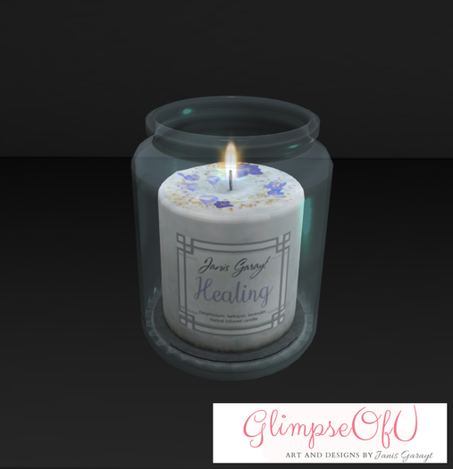 GlimpseOfU Healing Candle Boxed