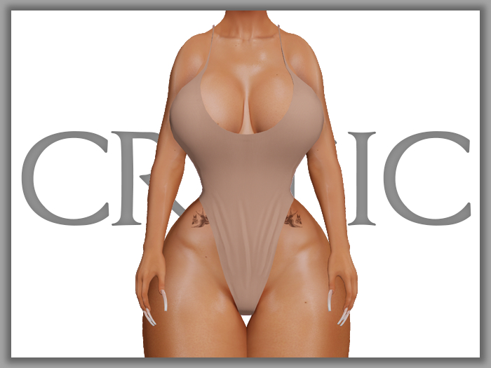!CRITIC Raye Ribbed Bodysuit - Nude