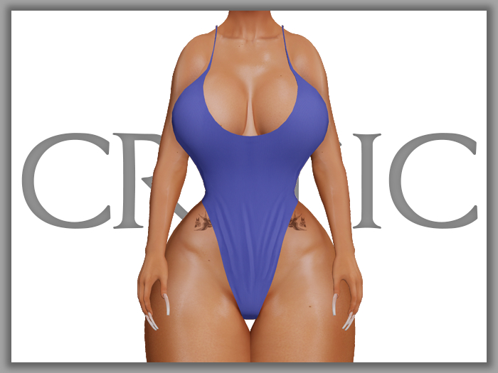 !CRITIC Raye Ribbed Bodysuit - Blue