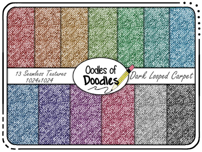 Oodles of Doodles - Dark Looped Carpet