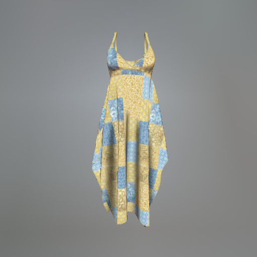 Yellow Patchwork Belleza Dress