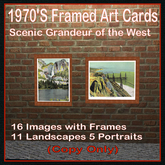 ART Framed 1970's Scenic Grandeur of the West (Images inside object)