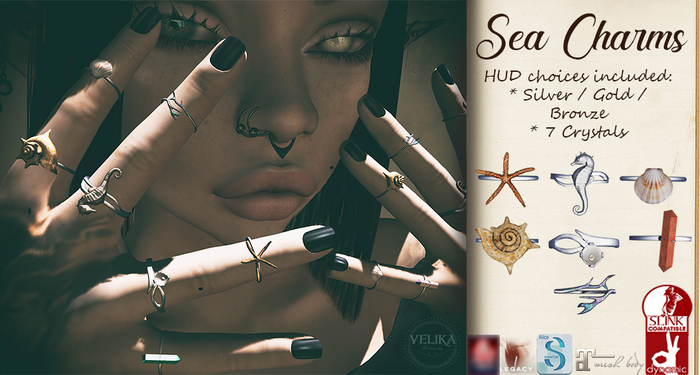 .Seance. Sea Charms- Bento Rings